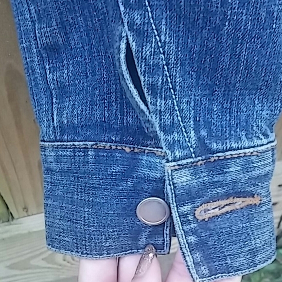 Black Label/long sleeve/ Jean Jacket - Picture 2 of 8